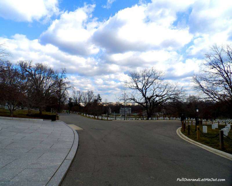 Arlington National Cemetery on a winter day