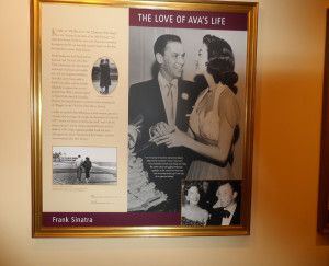 Newspaper photograph of Frank Sinatra with Ava Gardner