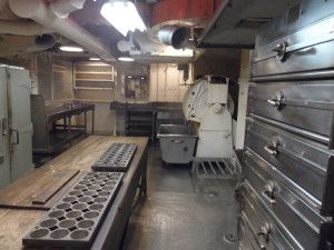 The ship's bakery on the Battleship North Carolina
