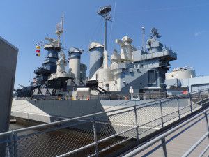 Boarding area of the Battleship North Carolina in Wilmington, NC