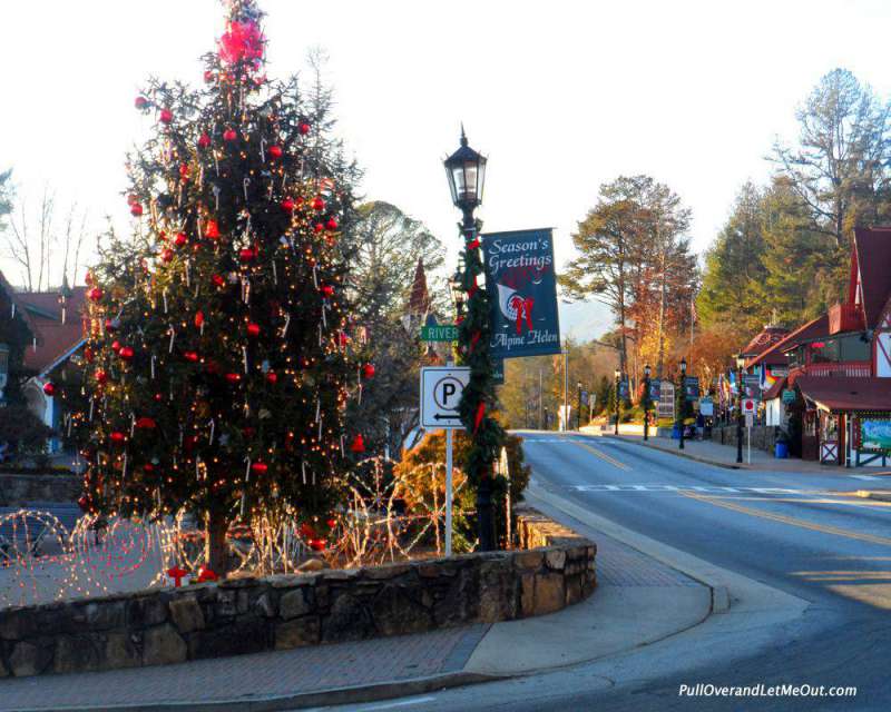 A christmas tree in Helen, Georgia PullOverAndLEtMeOut