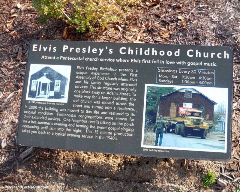 Elvis Presley's childhood church in Tupelo, MS.