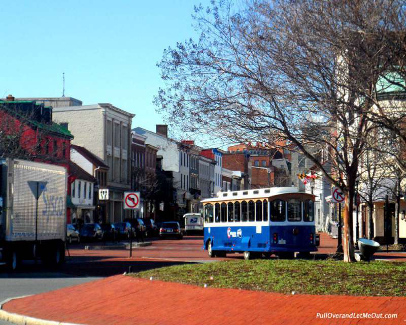 One of the busiest streets in Annapolis.