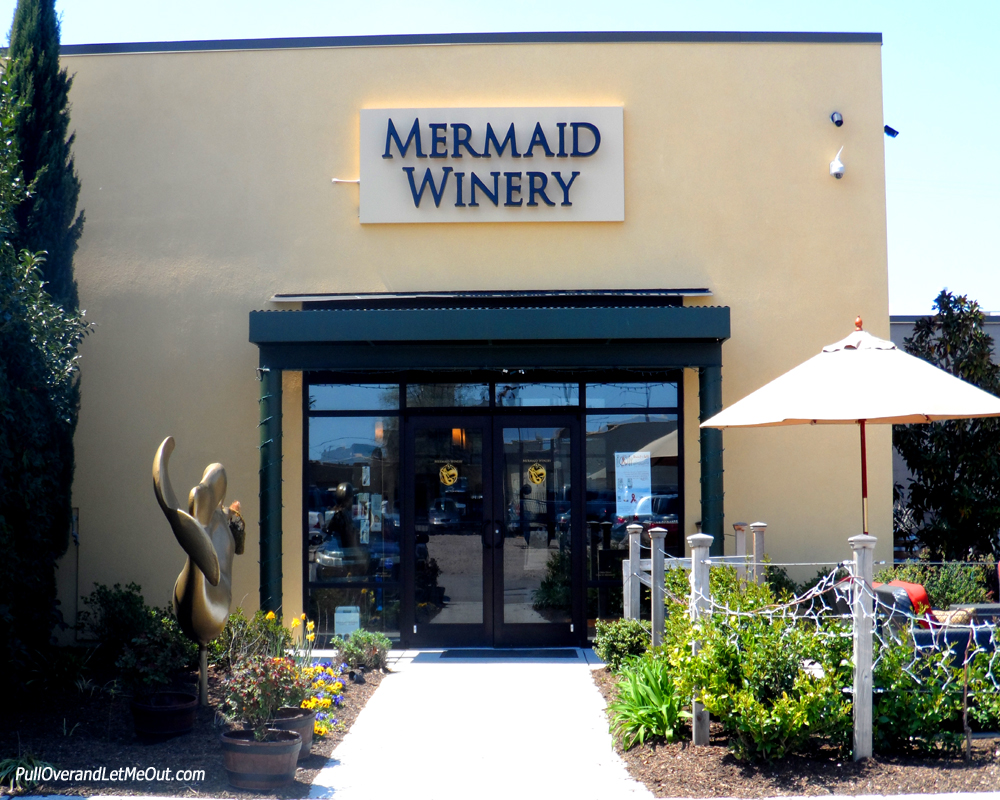 Front door of Mermaid Winery in Norfolk, VA
