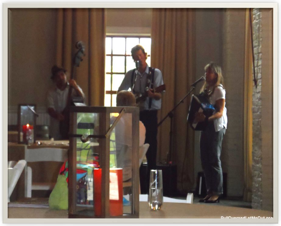 musicians playing on a stage at Early Mountain Vineyards in Madison VA