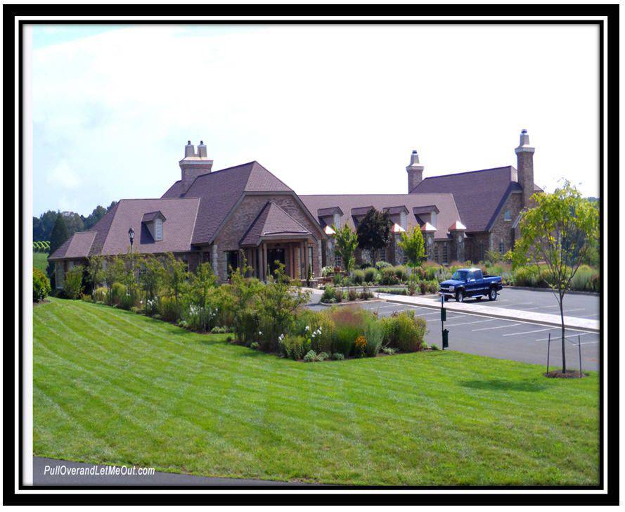 Exterior of the Early Mountain Vineyards winery in Madison VA