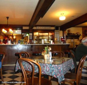 a table inside the Dewberry Deli