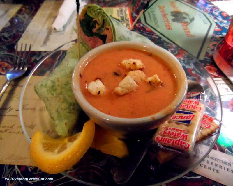a bowl of tomato bisque