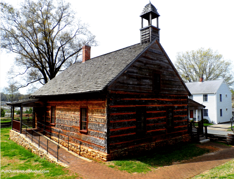 Log church at Old Salem in Winston-Salem, NC PullOverandLetMeOut