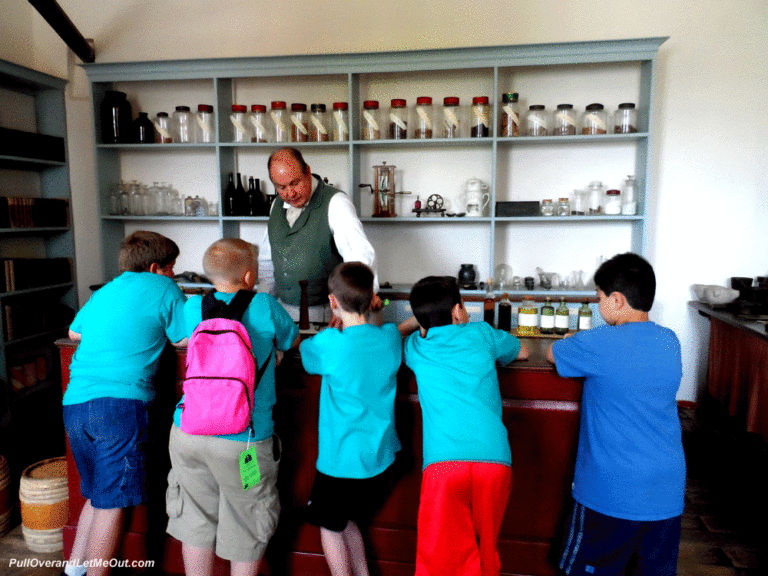 Children in an apothecary at Old Salem PullOverAndLetMeOut