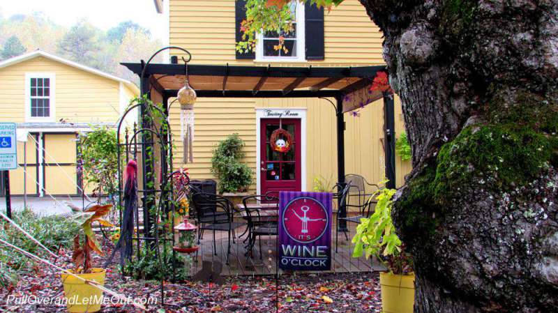 Garden area at South Creek Vineyards