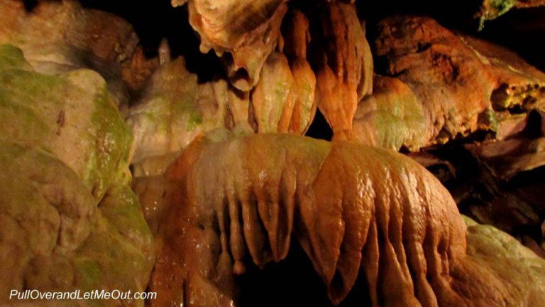 Stalagtite inside Linville Caverns