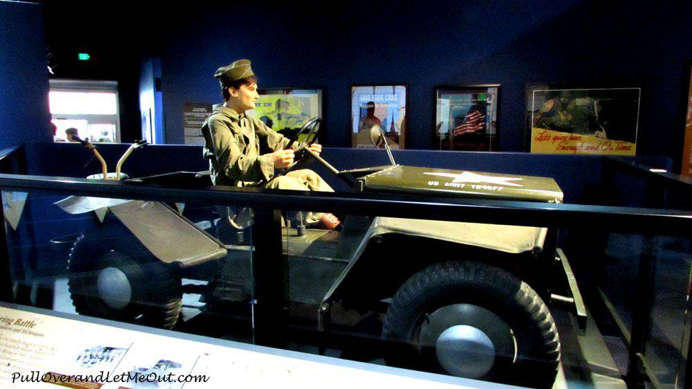 Manequin in a jeep at Airborne & Special Operations Museum in Fayetteville, NC