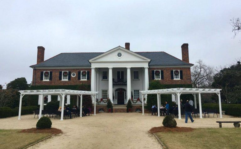 front entrance of Boone Hall Plantation near Charleston, SC