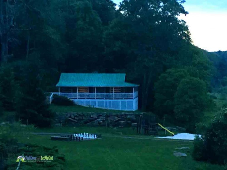 Baby's cabin at dusk Dirty Dancing Mountain Lake Lodge