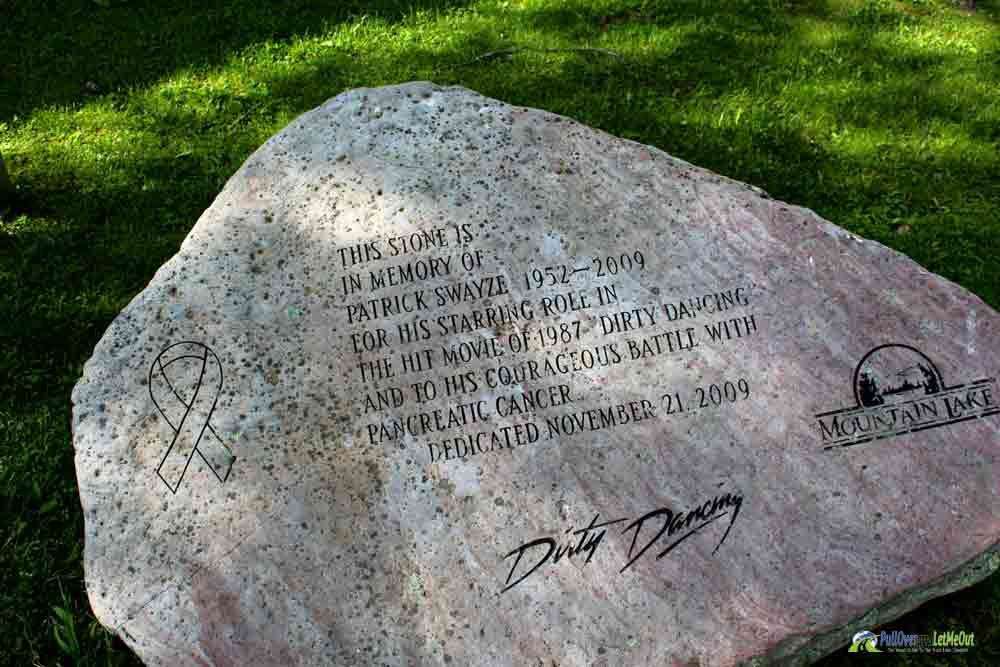 Patrick Swayze memorial Dirty Dancing Mountain Lake Lodge Patrick Swayze memorial Dirty Dancing Mountain Lake Lodge