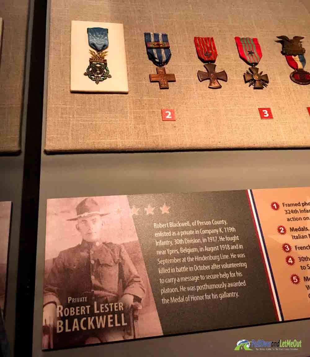 Medal of Honor recipient Blackwell NC Museum of History PullOverandLetMeOut