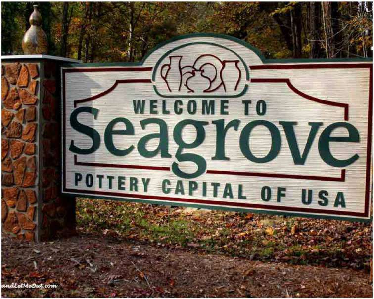 Seagrove Pottery welcome sign PullOverandLetMeOut