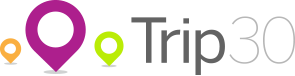 Trip 30 logo travel hacks pulloverandletmeout