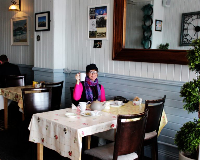 Anna Marie tea and scones at Coffee Cove in Cobh PullOverAndLetMeOut