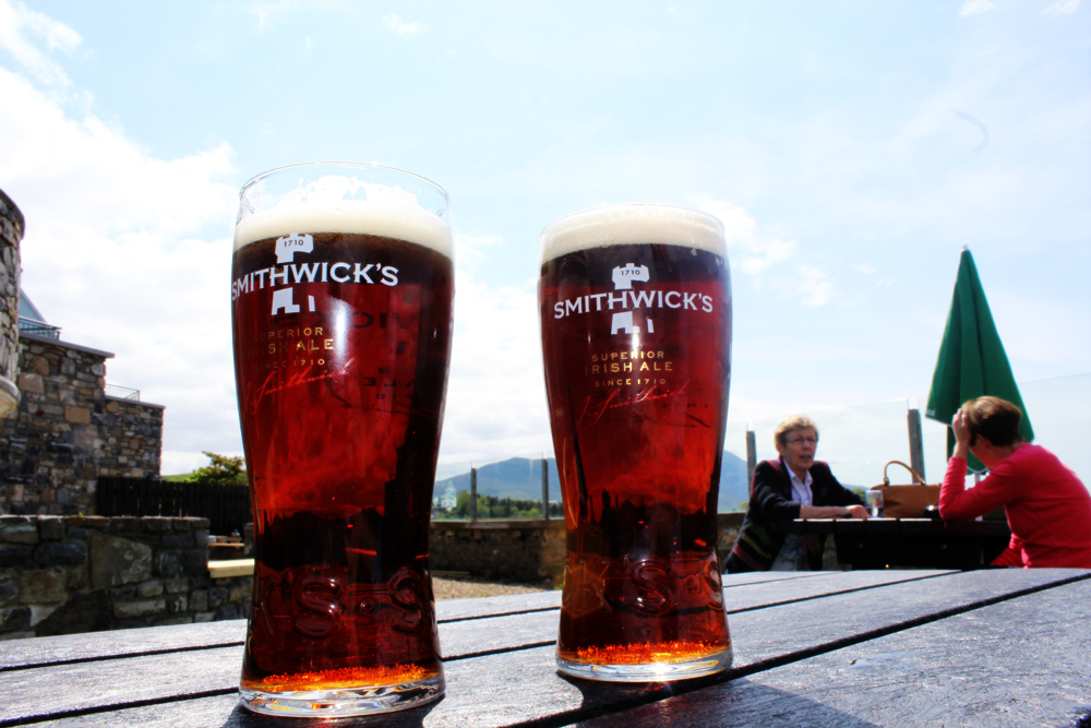 Smithwicks in front of Croagh Patrick Westport Ireland PullOverAndLetMeOut