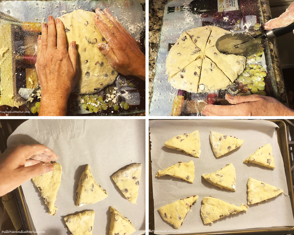 Cranberry Scones baking prep PullOverAndLetMeOut