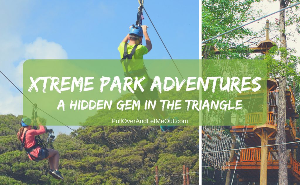 Xtreme Park Adventures is a hidden gem in the Triangle region of North Carolina. The park offers family-friendly fun in a variety of ways; paintball, airsoft, ziplining, escape rooms and more. There's fun for the entire family. #PullOverAndLetMeOut #travel #familyfun #familyfriendly #paintball #airsoft #games #kidzone #zipline #ropecourse