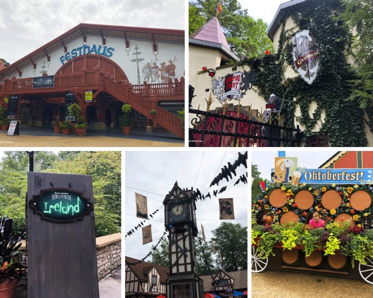 Busch Gardens Howl-O-Scream collage of countries PullOverAndLetMeOut