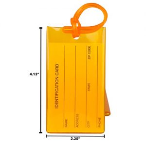 7 Pack TravelMore Luggage Tags For Suitcases, Flexible Silicone Travel ID Identification Labels Set For Bags & Baggage…