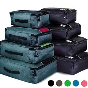 Packing Cubes Luggage Bags Organizer Durable Travel Accessories With Clothing Label