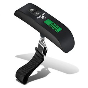 Accuoz Digital Luggage Scale w/LCD Backlight. Portable Best for Travel, 110lbs