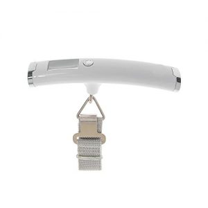 Adventugo Digital Hanging Luggage Scale, Arctic White with Backlit LCD Display, Travel Portable Luggage Scale,