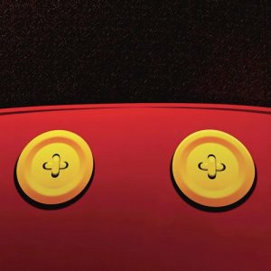 American Tourister Disney Mickey Mouse Pants Hardside Spinner 21 with Matching ID Tag