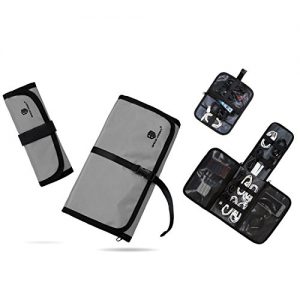 BAGSMART Electronics Organizer 2-in-1 Travel Cable Organizer Small Electronic Accessories Case for USB, Chargers…