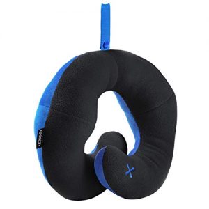 BCOZZY Travel Pillow, Patented Neck & Chin Support for Comfortable Sleep on Airplane & Car, Lightweight & Soft, Dual…