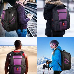 zhufeifan Rose Nature Backpack Bookbag Daypack Travel Hiking Camping School Laptop Bag for 16.5 Inch 