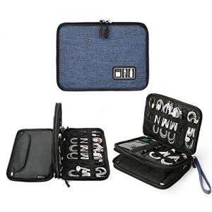 Electronics Organizer, Jelly Comb Electronic Accessories Cable Organizer Bag Waterproof Travel Cable Storage Bag for…
