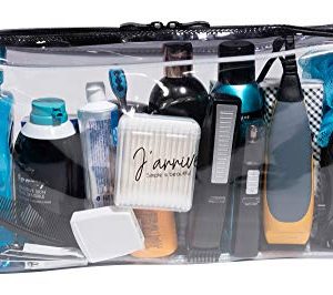 Extra-Large Capacity Clear Toiletry Travel Bag / Transparent Waterproof Leakproof / For Men and Women / Oversized (full…