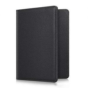 Fintie Brown Passport Holder Travel Wallet RFID Blocking PU Leather Card Case Cover, Genuine Leather