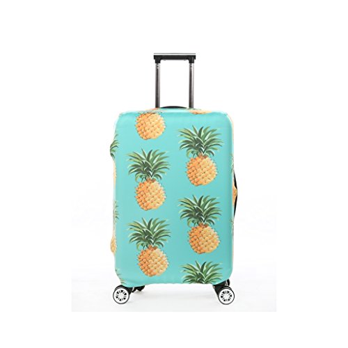 Nanlili PoroX Travel Luggage Covers Washable Fashion Spandex Travel Suitcase Protector Jacket Dustproof Anti-thief Baggage Covers Jurassic Design white xl 30-32 inch 