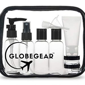 Travel Bottles & TSA Approved Clear Quart Size Bag Empty for Toiletries and Liquid with Leak-Proof Containers…