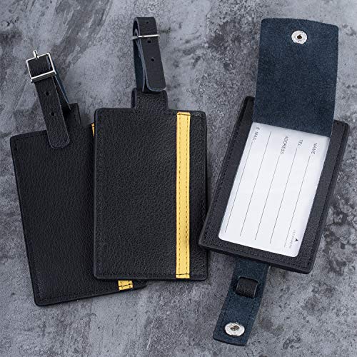 GZ Leather Luggage Tags Privacy Suitcase Labels Travel ID Baggage Tags Handbag Tag Travel Accessories - Image 6