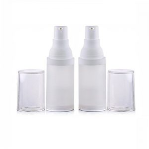 K&Y Travel Clear Bottle Travel Plastic Portable Lotion Liquid Shampoo Makeup Container 2 Pieces 15ml