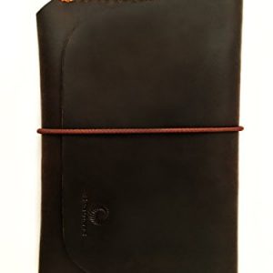 Leather Passport Holder for Men & Women - Genuines Wallet Case for 1 or 2 Passports (Maroon)