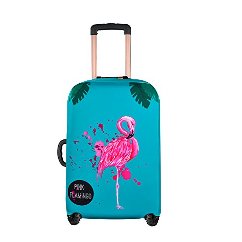 LedBack Spandex Luggage Cover Vintage Floral Printing Travel Suitcase Protector 