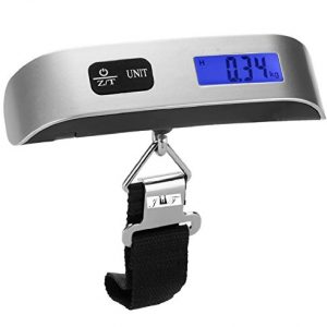 Luggage Scale Hand Scale Holds Up to 110 lb w/Temperature Sensor Tare Function Gift For Traveler