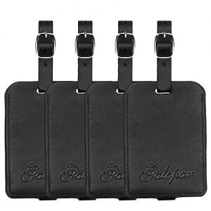 Luggage Tags, Galopar PU Leather Suitcase ID Tags Travel Luggage Baggage Handbag Tag Labels Travel Accessories …