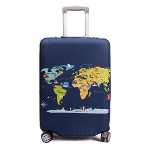 Luggage Protective Covers with Creative Wave Washable Travel Luggage Cover 18-32 Inch 