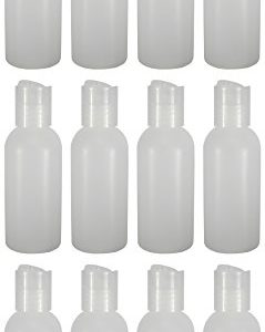 12 - Natural 2-ounce Bottles (Disc Cap)