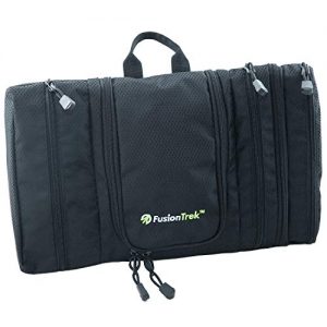 Flash SALE - Compact Hanging Toiletry Dopp Kit by FusionTrek for Men & Women | Portable Slim Packing Organizer with Mesh…